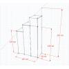 Penderie sur mesure pour soupente ou escalier - dimensions