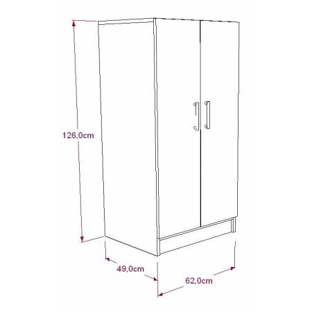 Armoire sur mesure demi-hauteur