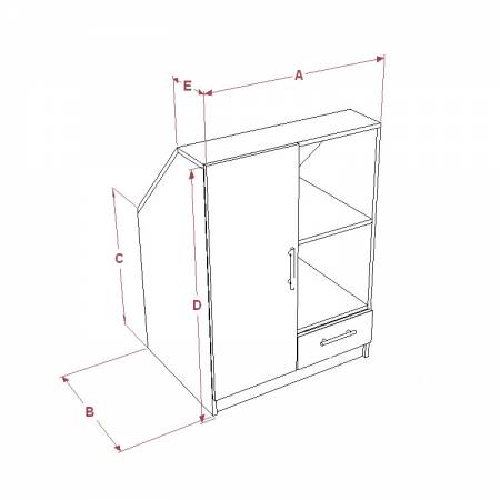 Meuble sous combles sur mesure - dimensions