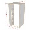 Armoire sur mesure demi-hauteur