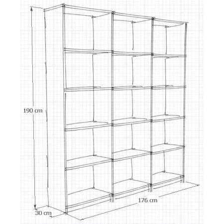 Dimensions bibliothèque sur mesure
