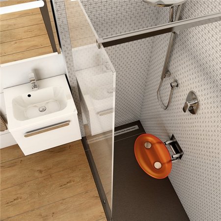 Siège de douche design Ravak OVO P Orange