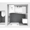 Baignoire asymétrique gain de place BeHappy 2