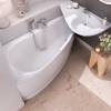 Baignoire asymétrique gain de place Avocado 150-160