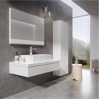Meuble sous lavabo Formy blanc ensemble de meubles