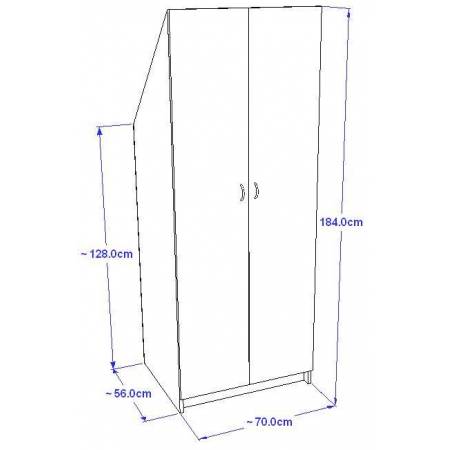 Placard penderie sous pente sur mesure