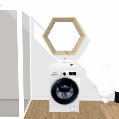 Lavabo à siphon décalé pour machine à laver gpm1