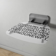 Siège pour salle de bain OVO B text