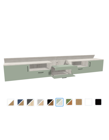copy of Meuble sur mesure vidéoprojecteur et écran de projection - 1m50
