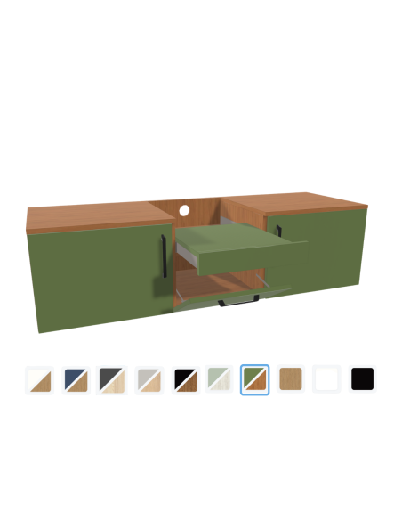 copy of Meuble sur mesure vidéoprojecteur et écran de projection - 1m50