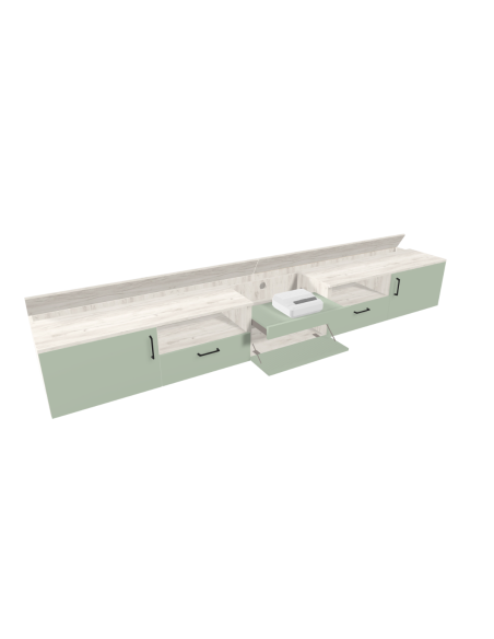 copy of Meuble sur mesure vidéoprojecteur et écran de projection - 1m50