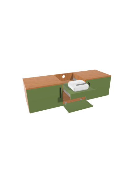 copy of Meuble sur mesure vidéoprojecteur et écran de projection - 1m50