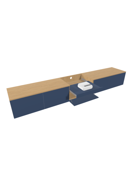 copy of Meuble sur mesure vidéoprojecteur et écran de projection - 1m50