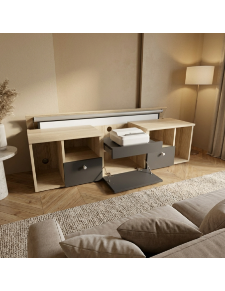 copy of Meuble sur mesure vidéoprojecteur et écran de projection - 1m50
