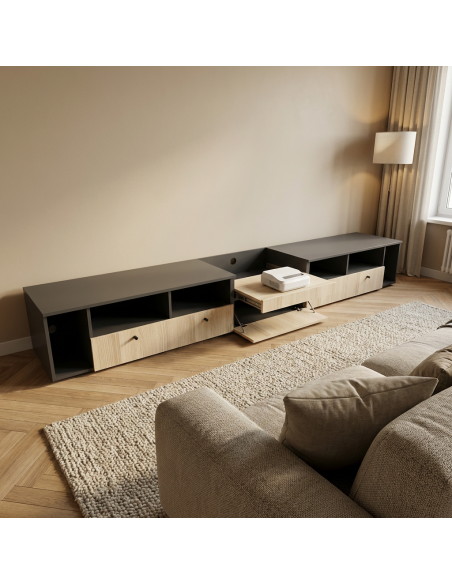 copy of Meuble sur mesure vidéoprojecteur et écran de projection - 1m50