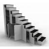 Meuble escalier pour mezzanine avec rangements sur mesure