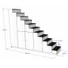 Meuble escalier pour mezzanine avec rangements sur mesure
