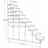 Aménagement sur mesure - escalier mezzanine - dimensions