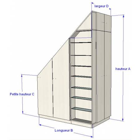 Aménagement sur mesure sous escalier