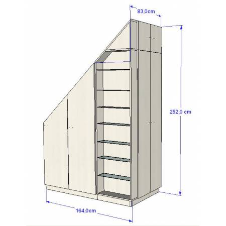 Aménagement sur mesure sous escalier