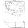 Baignoire rosa 95 dimensions