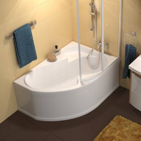 Baignoire asymétrique rosa 140-150-160