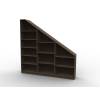 Etagere sous escalier, avec fond