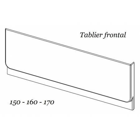 Tablier frontal pour baignoire rectangulaire CHROME RAVAK
