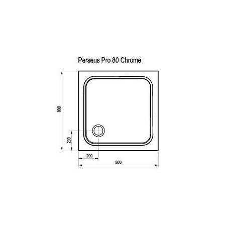 Bac de douche Perseus Pro Chrome