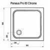 Receveur de douche Perseus Pro Chrome
