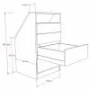 Meuble sous pente sur mesure - tiroirs