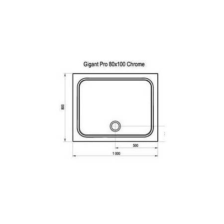 Receveur de douche Gigant Pro Chrome