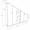 Armoire de rangement sous escalier ou sous pente