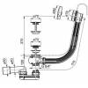 Vidage chrome pour baignoire Ravak
